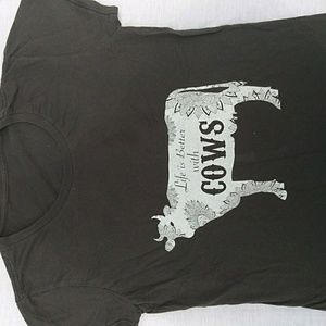 Life Is Better With Cows tee